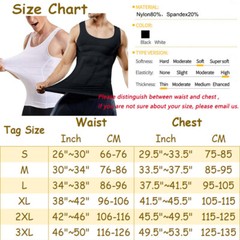 Men’s Shaper Cooling T-Shirt Compression Tummy Vest Underwear Slimming Tank Tops