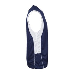 CHAMPION PERFORMANCE MENS V NECK ATHLETIC REVERSIBLE TANK WINE WHITE