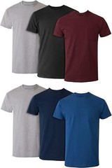 Hanes Men’s Moisture-Wicking Cotton Pocket T-Shirts (6 Pack)