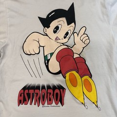 Vintage 90s Astro Boy Cartoon Japenese Anime White Graphic Shirts Men’s Large