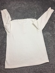 Members Mark Thermal Henley Shirt Mens Size XL Off White Long Sleeve Cotton