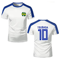 Captain Tsubasa Custom Sports Cosplay Top – Anime Football Jersey Tee