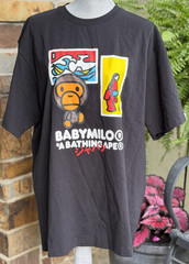 NWOT Rare BAPE Japan Art Baby Milo Tee in Black Size 2XL