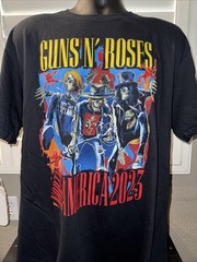 Official Guns N Roses 2023 North America Tour Shirt Size Large L New
