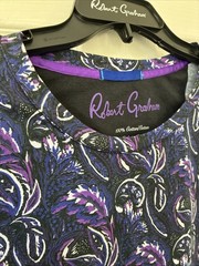 Robert Graham Floral Paisley Short Sleeve T-Shirt 2XL $118 pre-owned