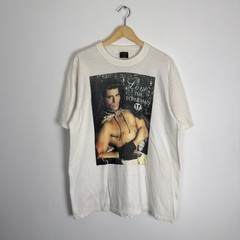Vintage 90s Topaz Man Romance Novels Tee Shirt White XL Tom of Finland Man