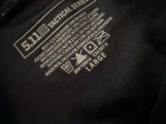 5.11 Tactical Shirt Men’s LG Black Conceal Carry Holster Under Gear Padded Tee