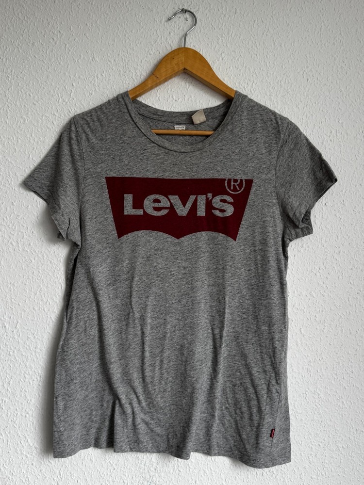 Levi’s Heather Grey Batwing Graphic Tee, Size S