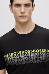 BOSS Athleisure Men’s Black Crew Neck Pullover Logo Graphic Sweatshirt XL