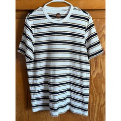 Common People Striped Textured Knit T-Shirt Men’s L
