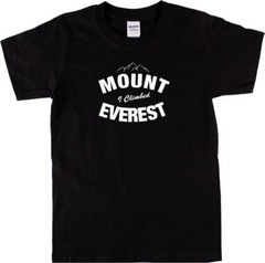 Mount Everest T-Shirt – Hiking, Climbing, Mountain, Various Colours