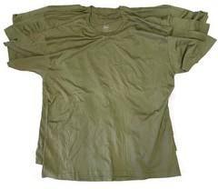 NW Mens Soft Fabric Hight Quality 100% Cotton Short Sleeves Military Green 3XL