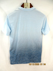 UNBRANDED SZ M NWOT Polyest/Cotton Men’s 3 Tone Marled Blue Crew Neck T- Shirt