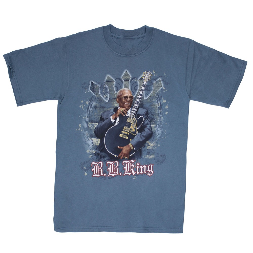 Men’s B.B. King Original 2009 Tour Concert T-shirt Small Blue