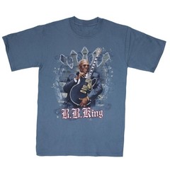 Men’s B.B. King Original 2009 Tour Concert T-shirt Small Blue