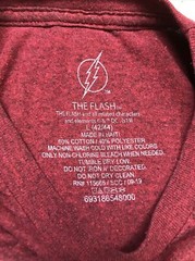 DC Comics The Flash T-Shirt Men’s Medium L Short Sleeve Crew Neck Graphic Red