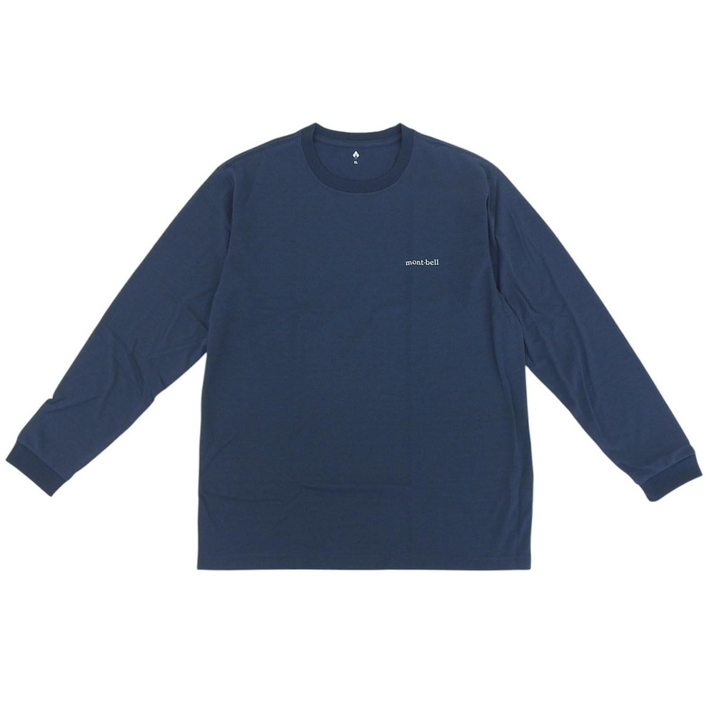 Mont-bell T-shirt, Long Sleeve, Men’s, Wickron, UV Protection, 1114688, Navy NV