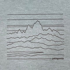 Patagonia Shirt Men’s Size M Gray Blue Short Sleeve Performance Capilene Cool