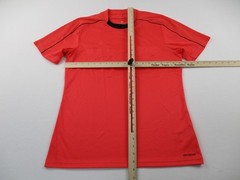 Adidas Shirt Mens Medium Orange Climacool Athletic Short Sleeve Stretch