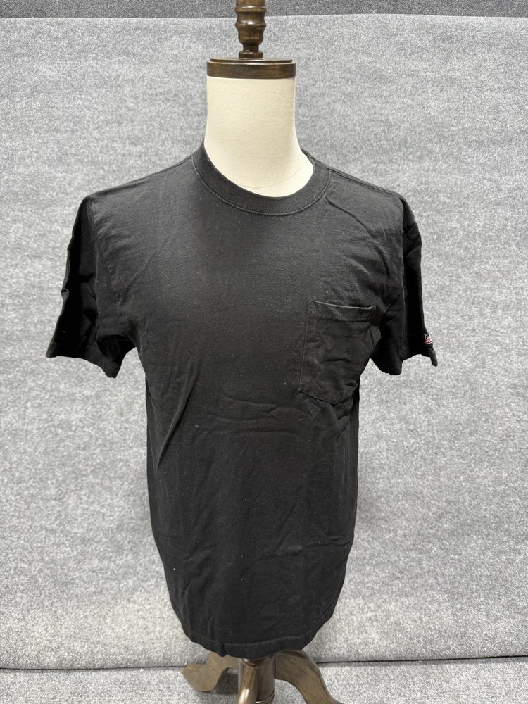 Dickies Shirt Mens Medium Black Pocket Tagless Work T-Shirt Tee Casual Top