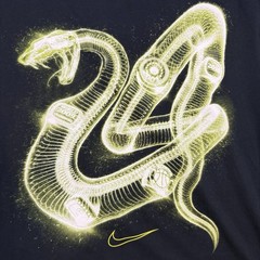 Kobe Bryant Black Mamba 5 Championship Rings X-ray Men’s Medium Black Nike Shirt
