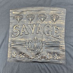 CR-24 Chrome Edge Shirt Mens L Black Savage Graphic Crown Sleeve Motorcycle