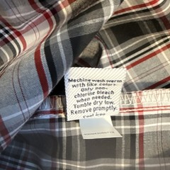 NWT Croft & Barrow Shirt Flannel Men’s XL Easy-Care Woven Plaid Red Black White
