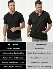 Men’S Muscle Slim Henley Shirts Crewneck Longline T-Shirt Gym Workout Athletic S
