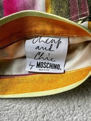Vintage Moschino Cheap & Chic 2 piece multi-color striped pants/button-up shirt