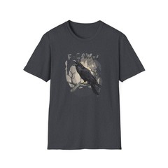 Black Crow F-Caw-F Shirt Black Bird Novelty T-Shirt Fcawf Funny Moon Small – 5XL
