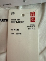 Uniqlo UT Archive American Art Graphic Short Sleeve Crew Neck TShirt White M NWT