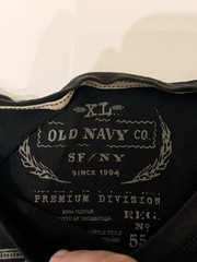 Vintage Old Navy Black XL Crew Neck Short Sleeve Cotton Knit Graphic Skull Tee
