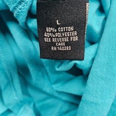 Beautiful Giant Mens Size Large Turquoise Short Sleeve T-Shirt Pocket