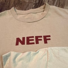 Neff Desert Trips Meltaway Graphic T-Shirt Beige Crew Neck Short Sleeve Size S