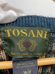 Other brands: tosani knit sweater (thick), size M, wool, multi-color, all-over p
