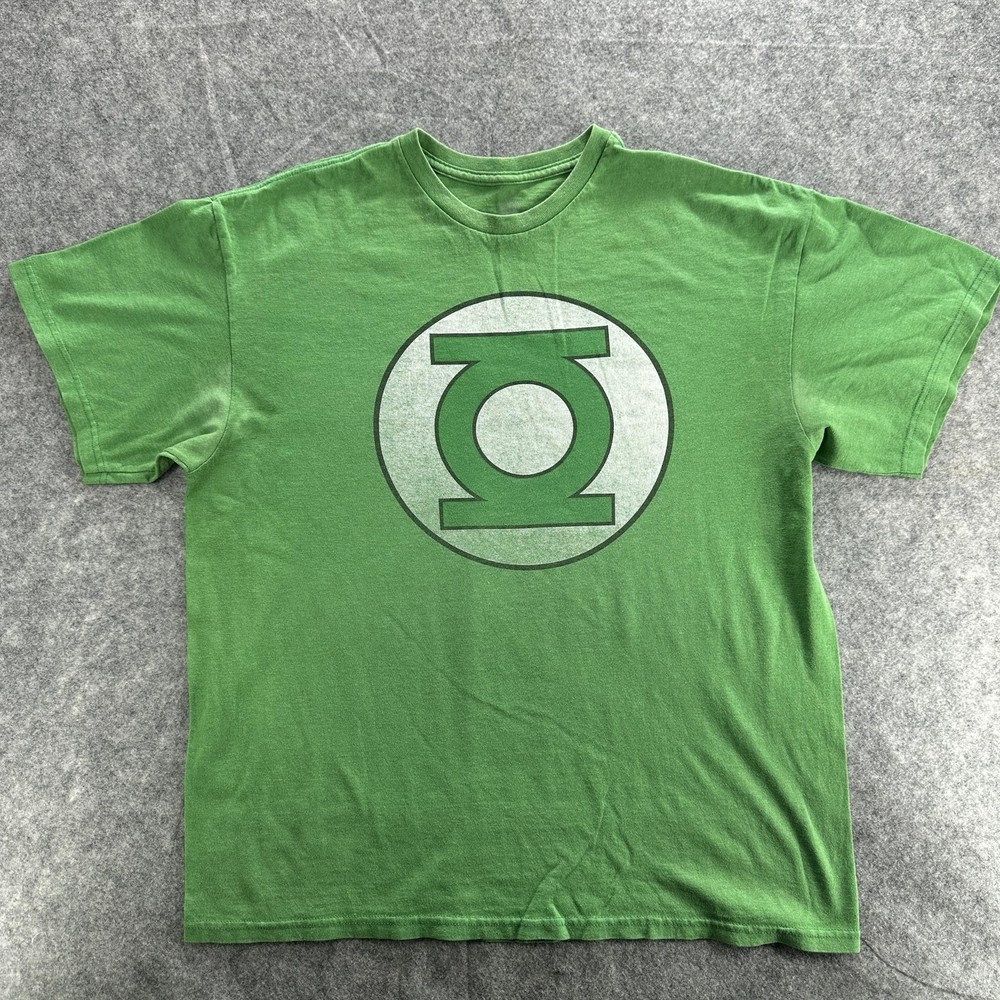 Green Lantern Shirt Mens Large Green DC Comics Superhero Movie Graphic Tee