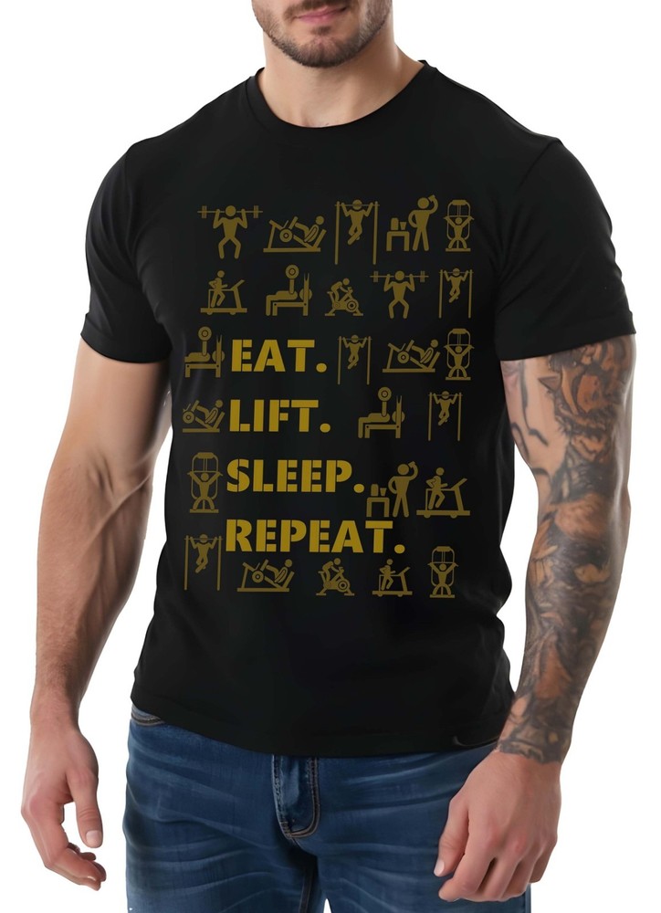 Gym Motivation Shirt Gym Workout Weightlifting Bodybuilding MMA Tee