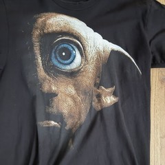 Harry Potter Rare Promo The Making Of Dobby Big Face Black T-Shirt Size MD