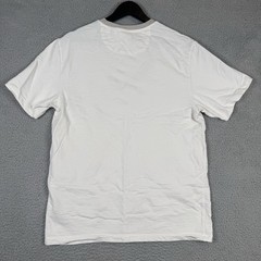 Scotch & Soda Amsterdam T Shirt Mens Size Medium Cream Ribbed Textured Stretch