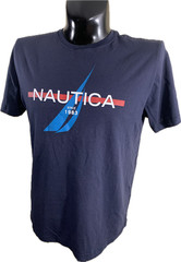 Nautica Mens T Shirt Size M New With Tags Blue Graphic Since 1983 Cotton Tee