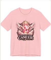 Faith Over Fear Stronger Than Cancer Awareness Unisex T-Shirt | Inspirational