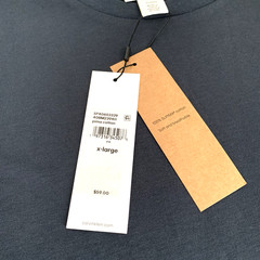 Calvin Klein Mens XL Short-Sleeve Supima Cotton Soft Interlock T-Shirt Ink Blue