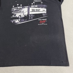 Vintage Walmart Store Trucker Art T-shirt Size M Semi Truck Florida USA 90s Y2K