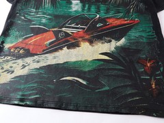 NEW Mens Godspeed Rainforest yacht print Washed Tee Short sleeved T-shirt