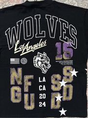 LA x Darc Sport Wolves Los Angeles Lakers Mens Black Premium Tee M /2000