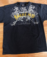 Vintage Streetwear 90’s Karl Kani Gold T-shirt Mens Sz L Graphic Tee Y2K Skate