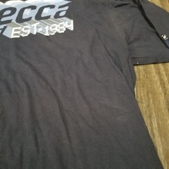 Vintage Mecca Y2k 2000s Blue t shirt Size XXL (Stained Collar)