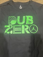 JORDAN MEN’S DUB ZERO Tee Black/GREEN 642809 011 NEW