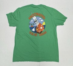 District Perfect Tri Kings Hawaiian Green Tee L Vaccinated For My Ohana Shirt
