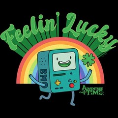Men’s Adventure Time Feelin’ Lucky BMO T-Shirt